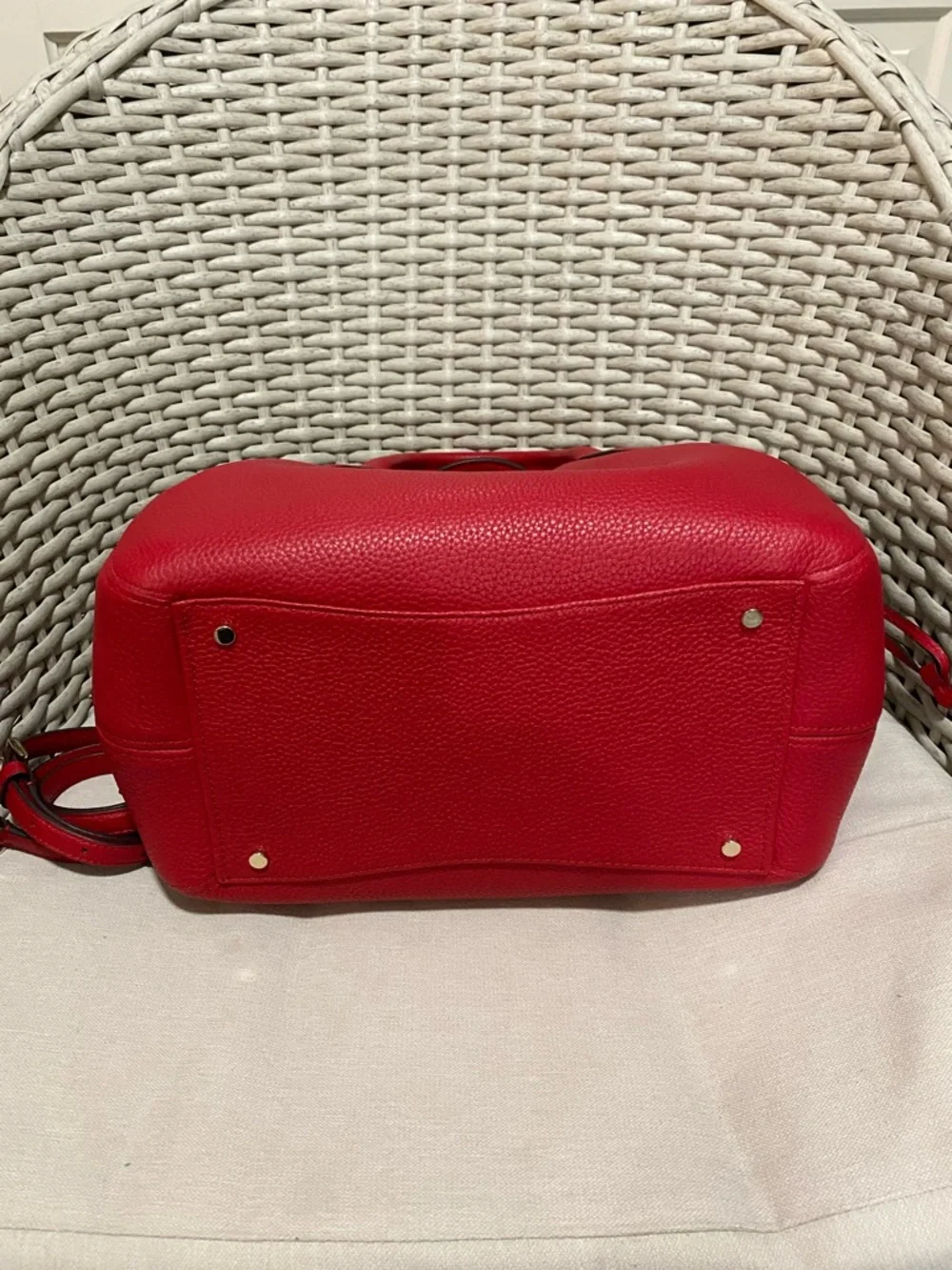 Kate Spade Perfect Cherry Red Dumpling Large Satchel Crossbody